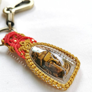 Tiger Eye Guanyin Keychain - Spiritual Protection and Luck