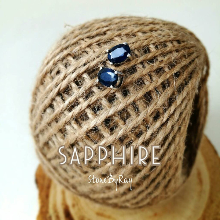 Sapphire Sterling Silver Earrings - Elegant and Timeless Jewelry