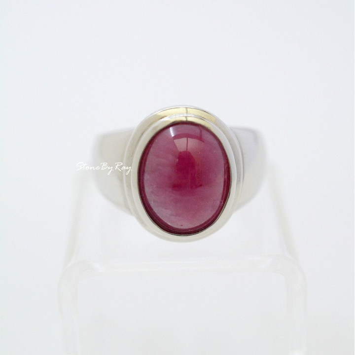 Sparkling Ruby Silver Ring | Gemstone Jewelry