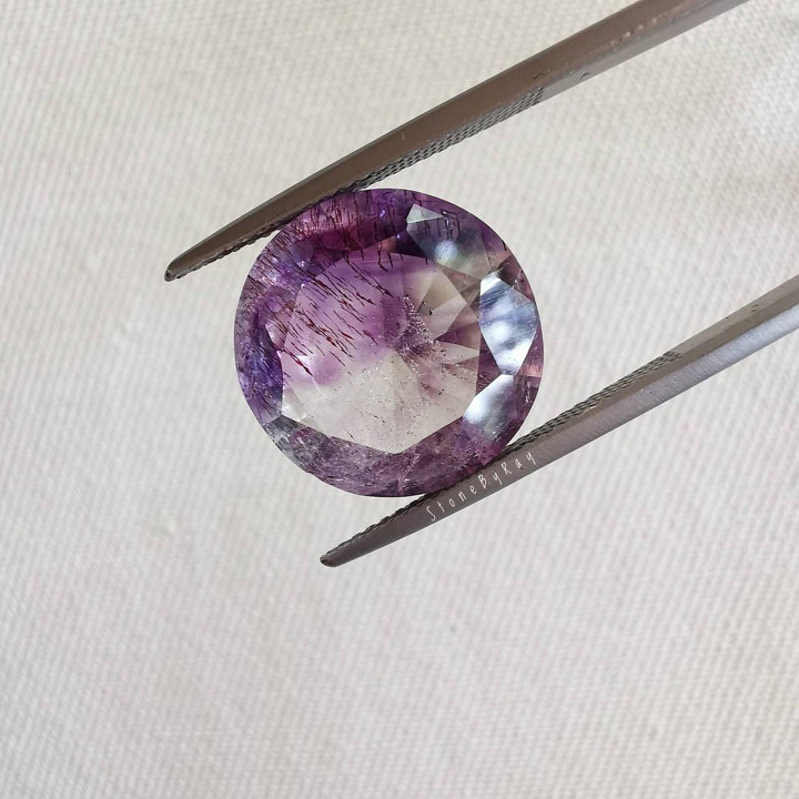 Super Seven Stone | Round Facet | Crystal Healing and Energy