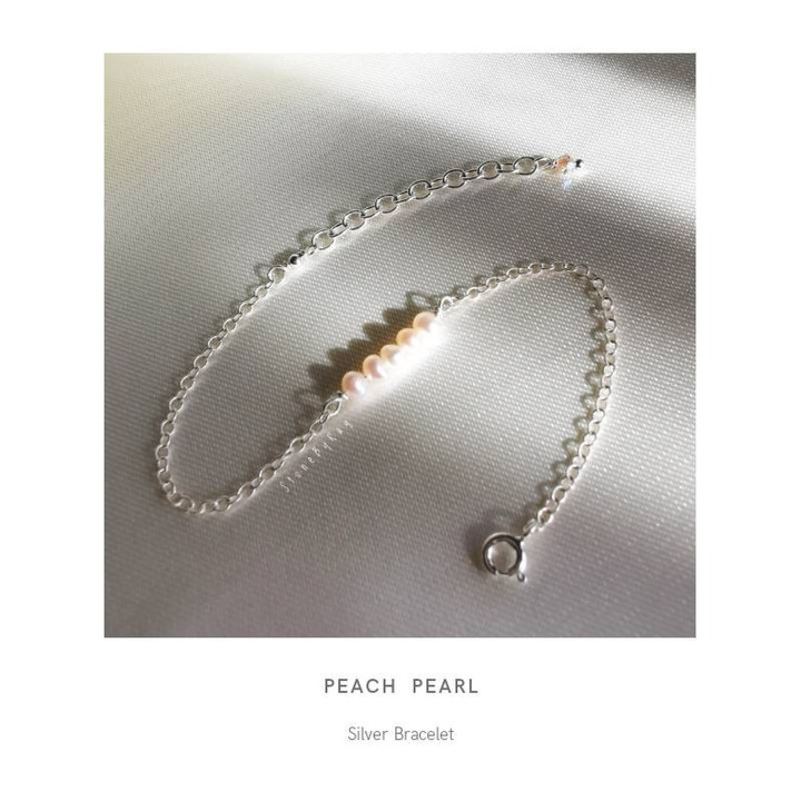 Sterling Silver Pearl and Crystal Bracelet