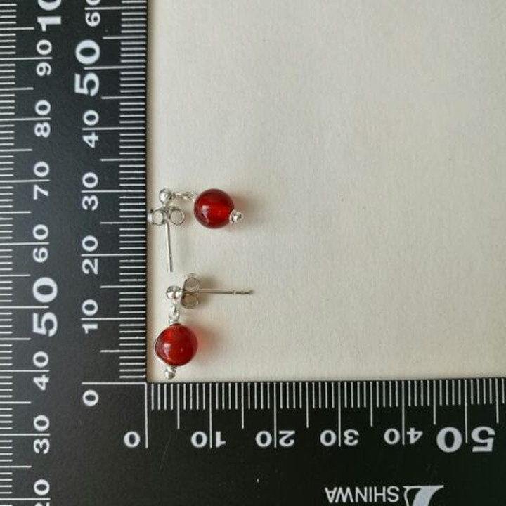 Radiant Carnelian Silver Earrings - Handmade and Unique