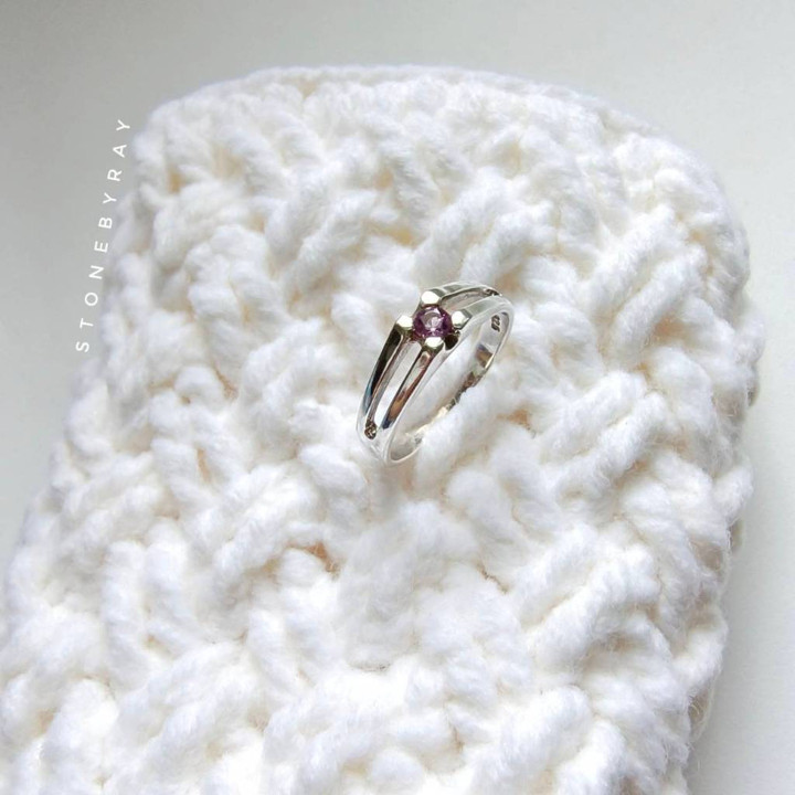 Amethyst Silver Ring | Elegant and Mystical Jewelry