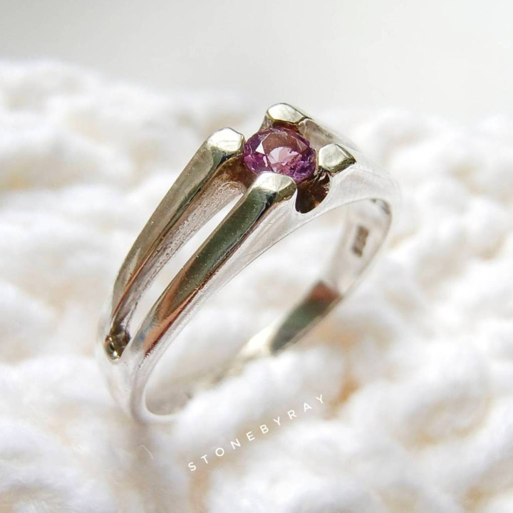 Amethyst Silver Ring | Elegant and Mystical Jewelry