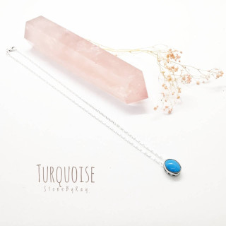 Turquoise Silver Necklace | Elegant and Unique Pendant