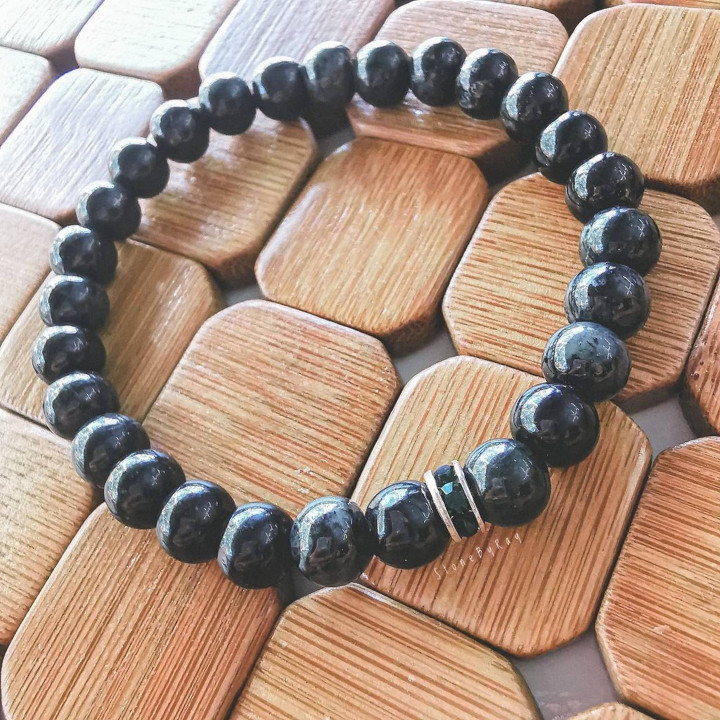Pulsera de auténtico meteorito de Gobi - Regalo espacial único