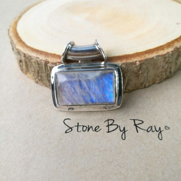 Moonstone Pendant | Silver Jewelry | Celestial Charm