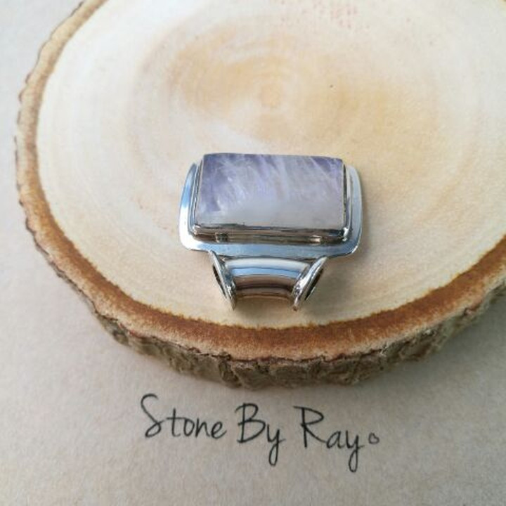 Moonstone Pendant | Silver Jewelry | Celestial Charm