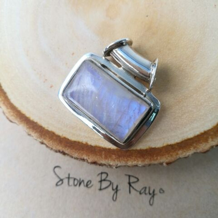 Moonstone Pendant | Silver Jewelry | Celestial Charm
