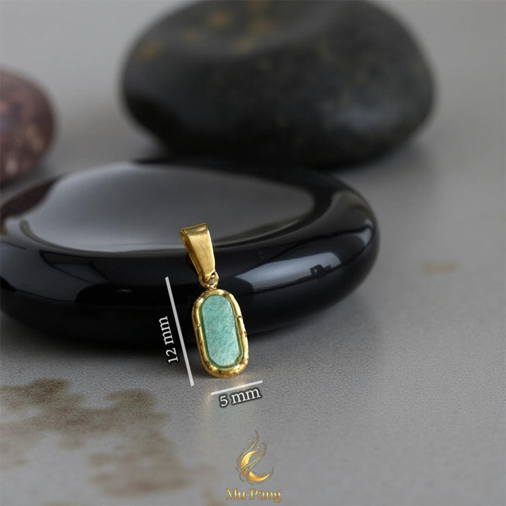 Amazonite Stone Pendant Necklace: Boost Fortune and Luck