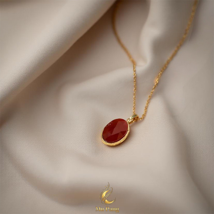 Carnelian Luck Amulet Necklace | Fortune Boosting Pendant