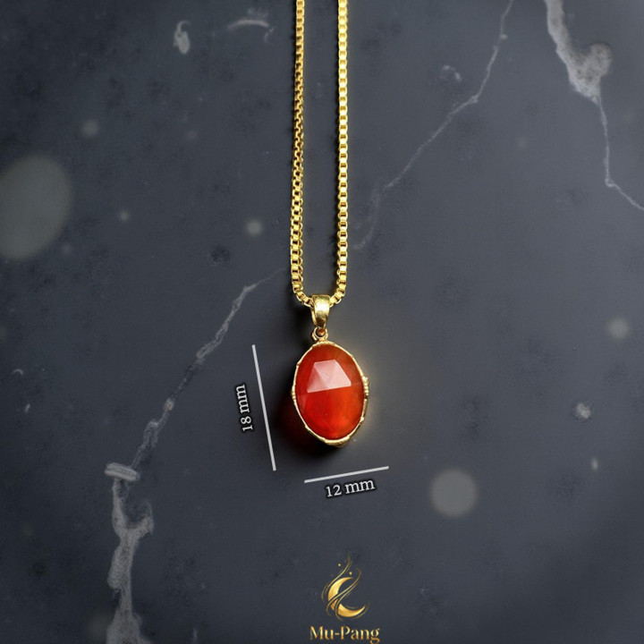 Carnelian Luck Amulet Necklace | Fortune Boosting Pendant