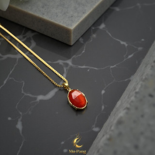 Carnelian Luck Amulet Necklace | Fortune Boosting Pendant