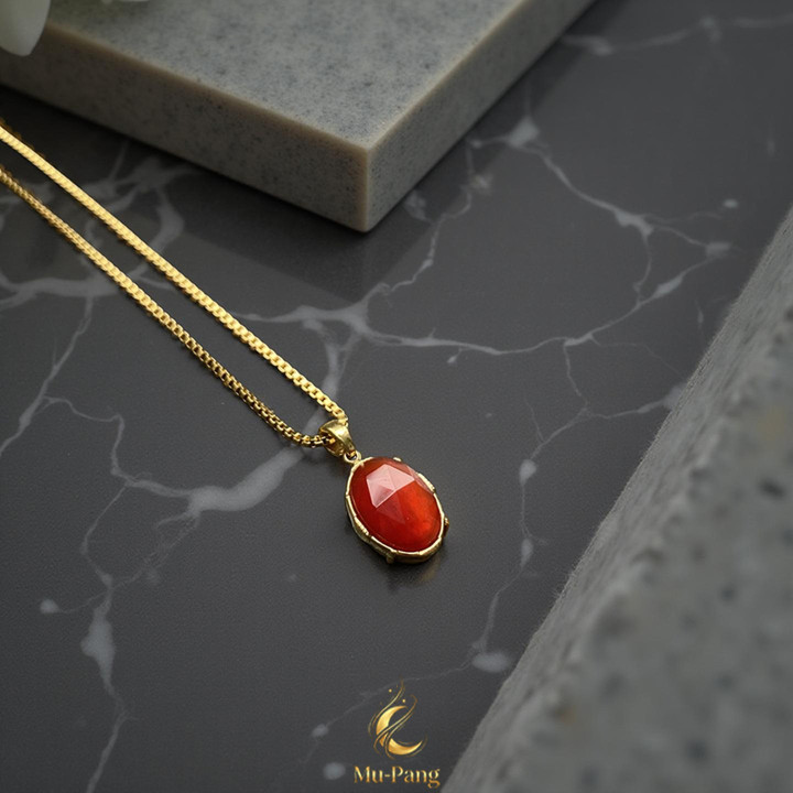 Carnelian Luck Amulet Necklace | Fortune Boosting Pendant