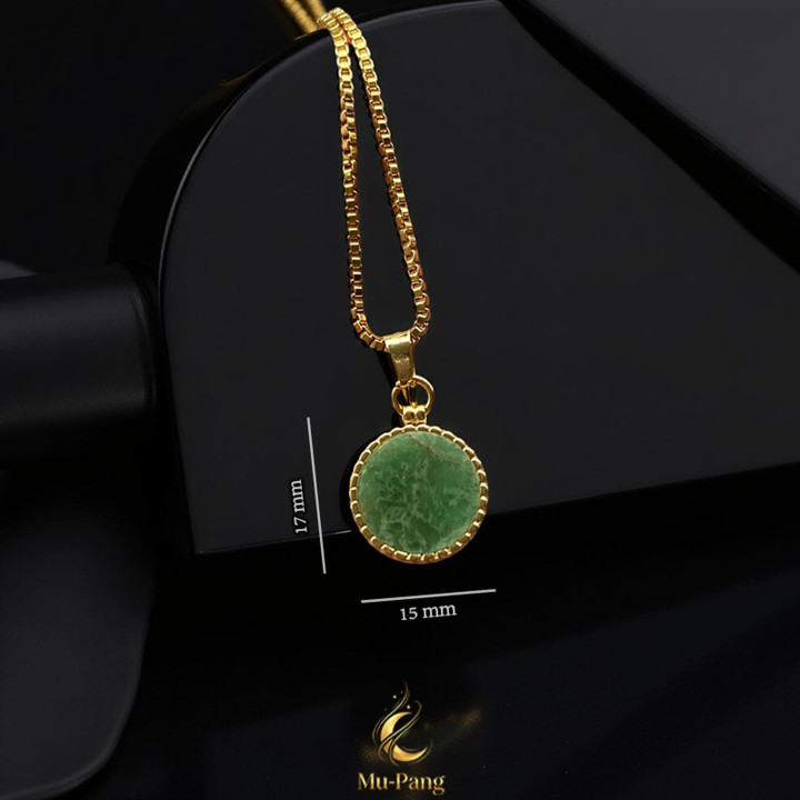 Jade Stone Pendant Necklace - Boost Luck and Fortune
