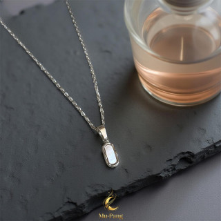 Lucky Mother-of-Pearl Shell Necklace | Amulet Charm Pendant