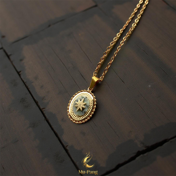 Turquoise Stone Pendant Necklace for Luck and Fortune