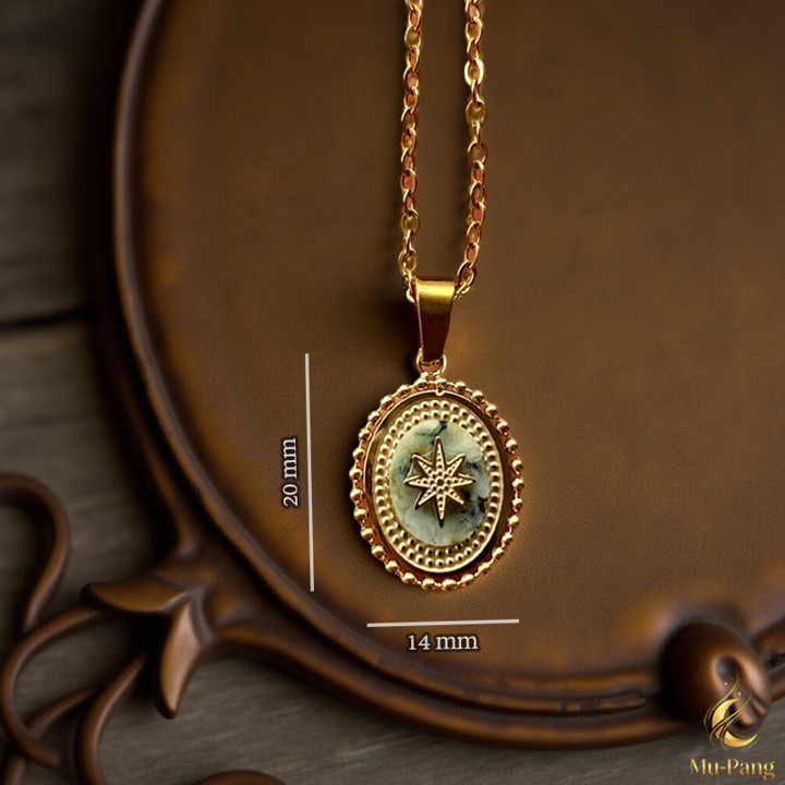 Collier pendentif en pierre turquoise pour la chance et la fortune