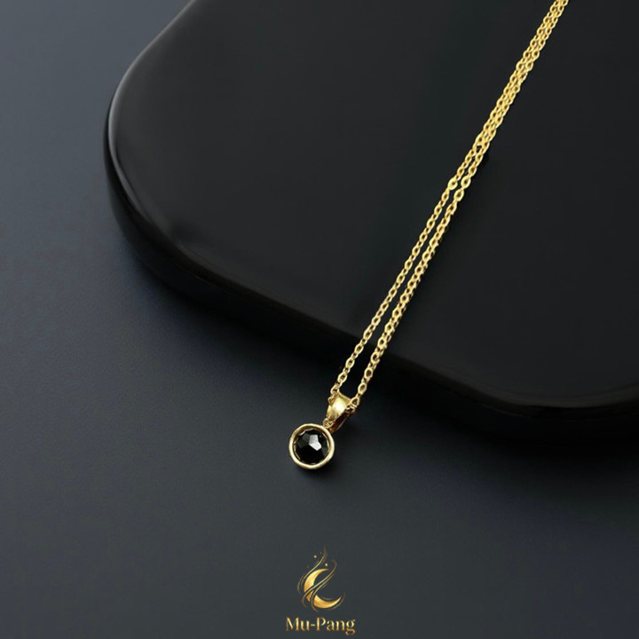 Onyx Spinel Pendant Necklace: Boost Fortune and Luck