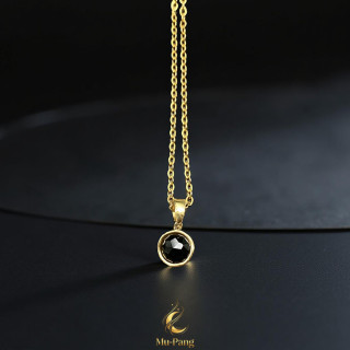 Onyx Spinel Pendant Necklace: Boost Fortune and Luck