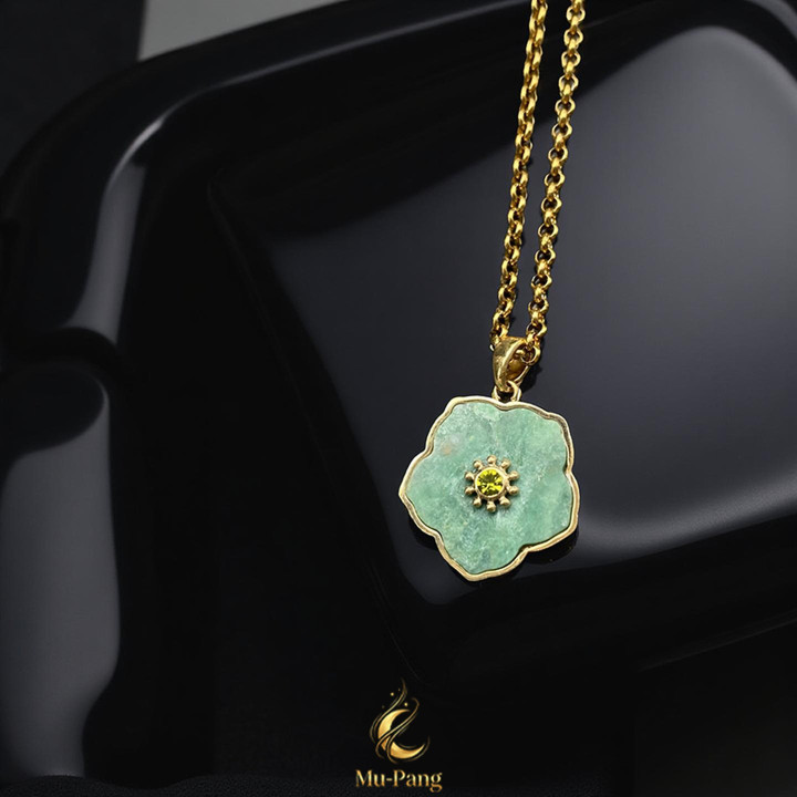 Jade Stone Pendant Necklace - Boost Luck and Fortune