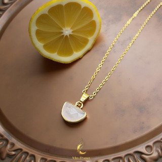 Rose Quartz Stone Pendant Necklace: Boost Luck and Fortune