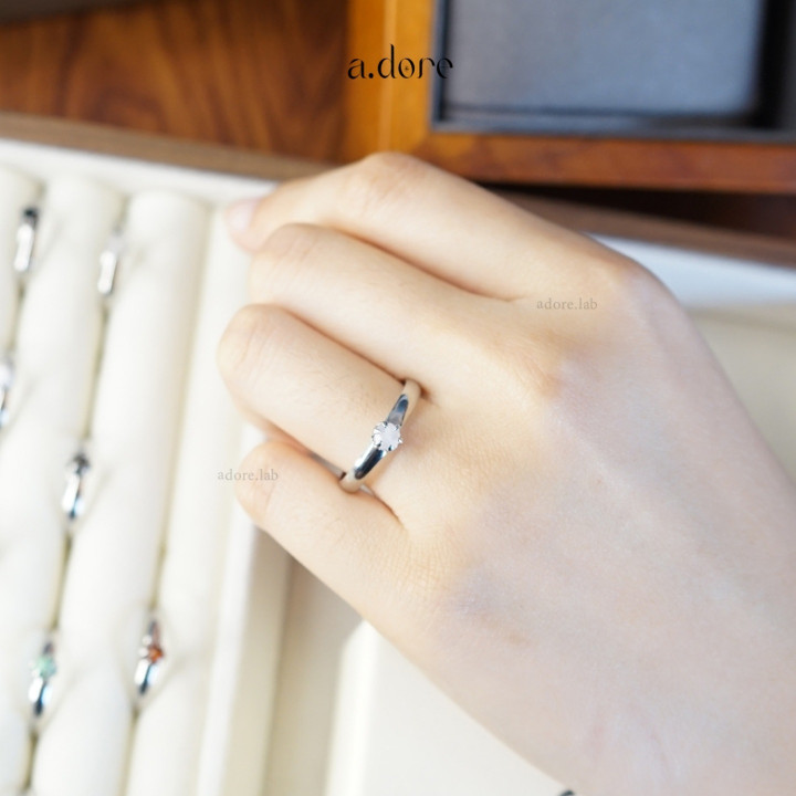 Rose Quartz Ring | Genuine Stone, Adjustable Size, Stainless Steel