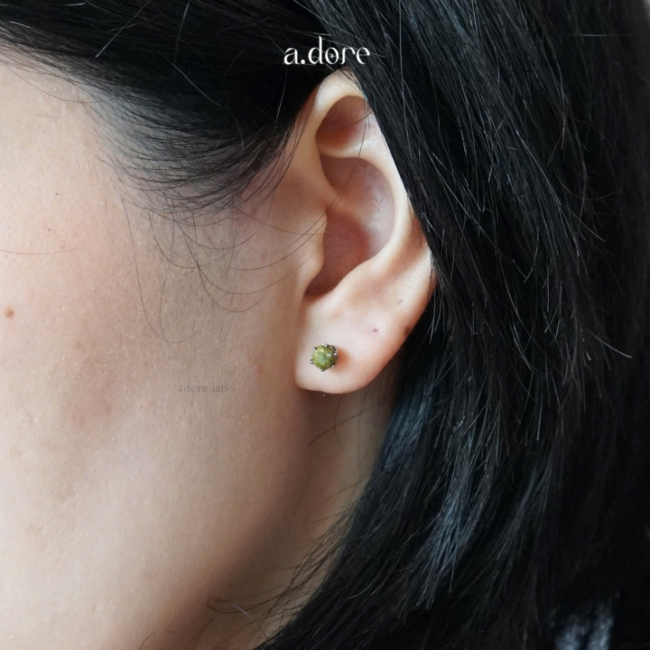 Unakite Stone Earrings - Stainless Steel, Tarnish-Proof and Shower Safe