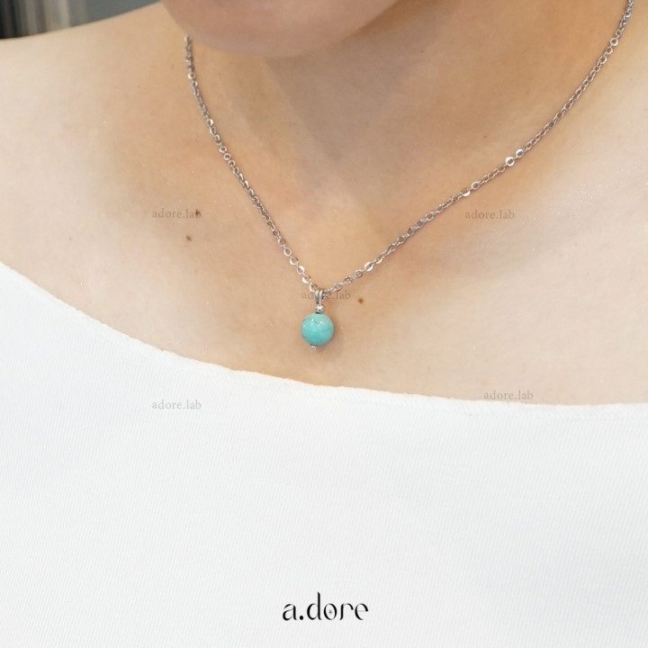 Handmade Turquoise Necklace | Natural Stone Charm