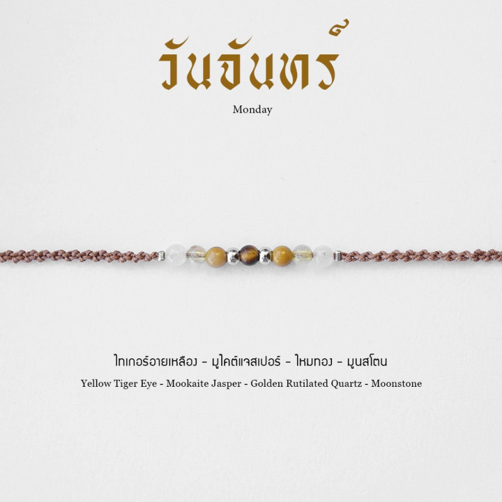 Personalized Birthstone Rope Bracelets - Genuine Stones and Colors