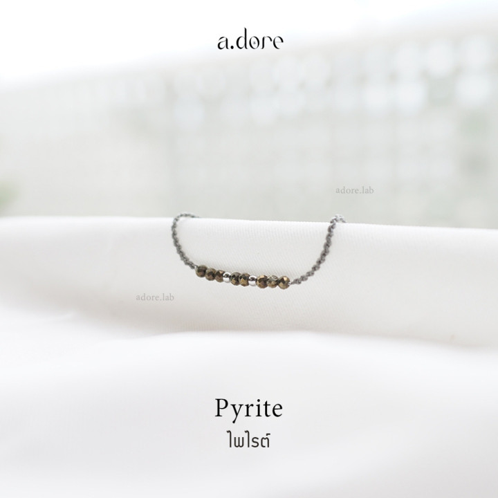 Custom Pyrite Lucky Charm Bracelet | Natural Stone Jewelry