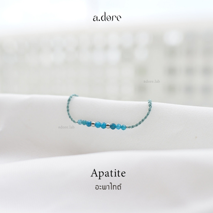 Apatite Lucky Stone Bracelet - Custom Made and Natural