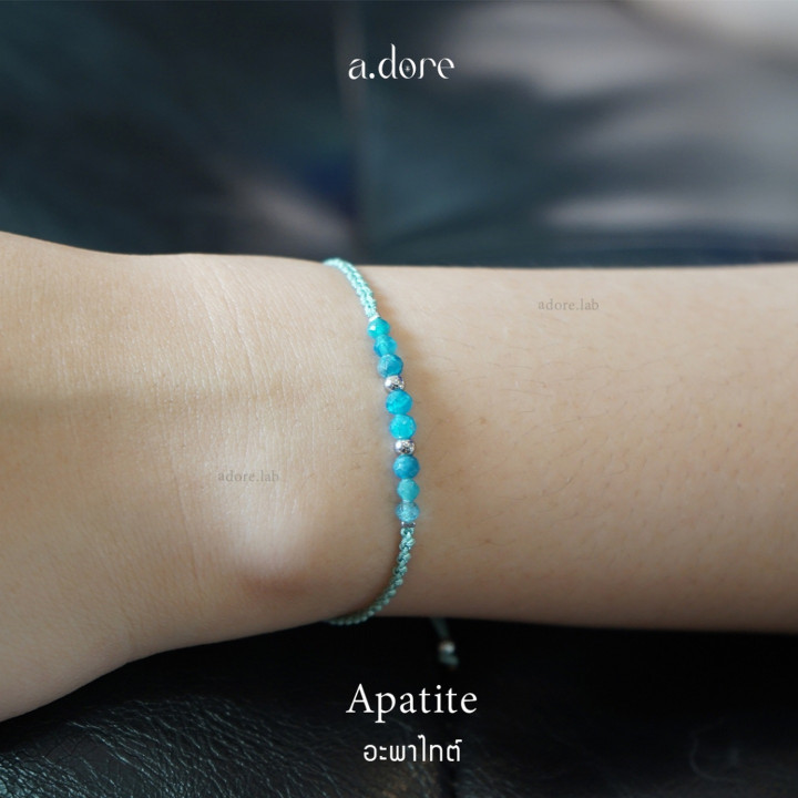 Apatite Lucky Stone Bracelet - Custom Made and Natural