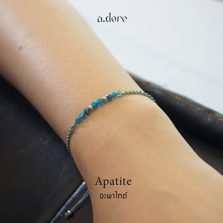 Apatite Lucky Stone Bracelet - Custom Made and Natural