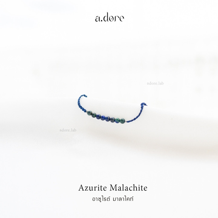 Handmade Azurite and Malachite Lucky Bracelets | Natural Stones