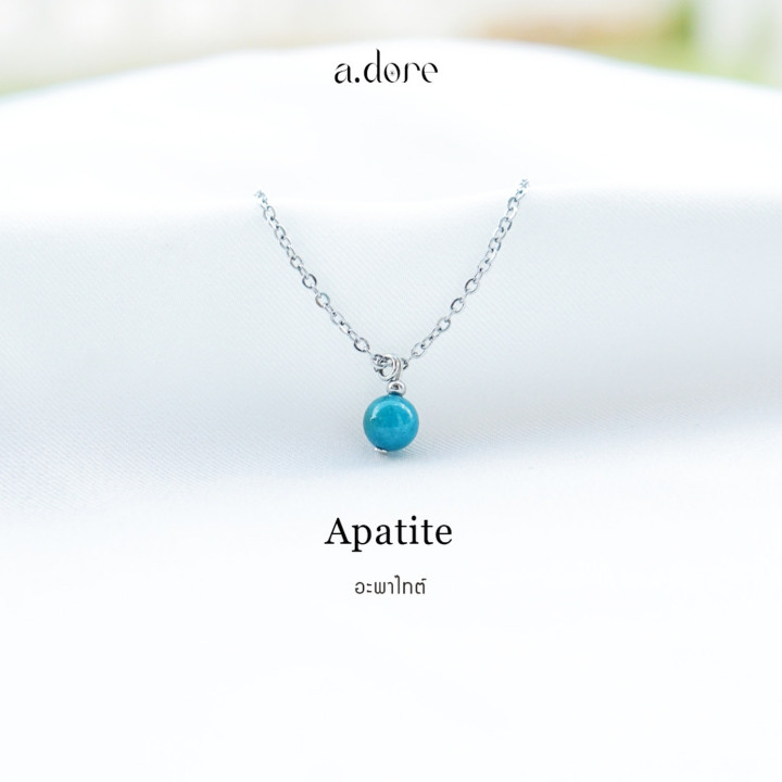 Natural Apatite Necklace | Handmade and Lucky Stone