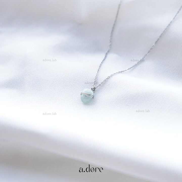Handmade Amazonite Stone Necklace - Natural and Lucky