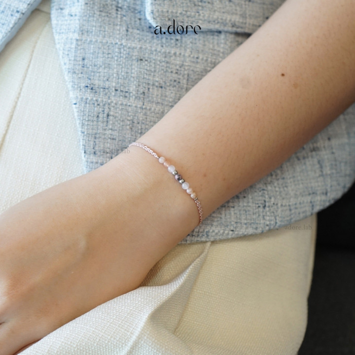 Tuesday Birthstone Braided Rope Bracelet - Genuine Stone