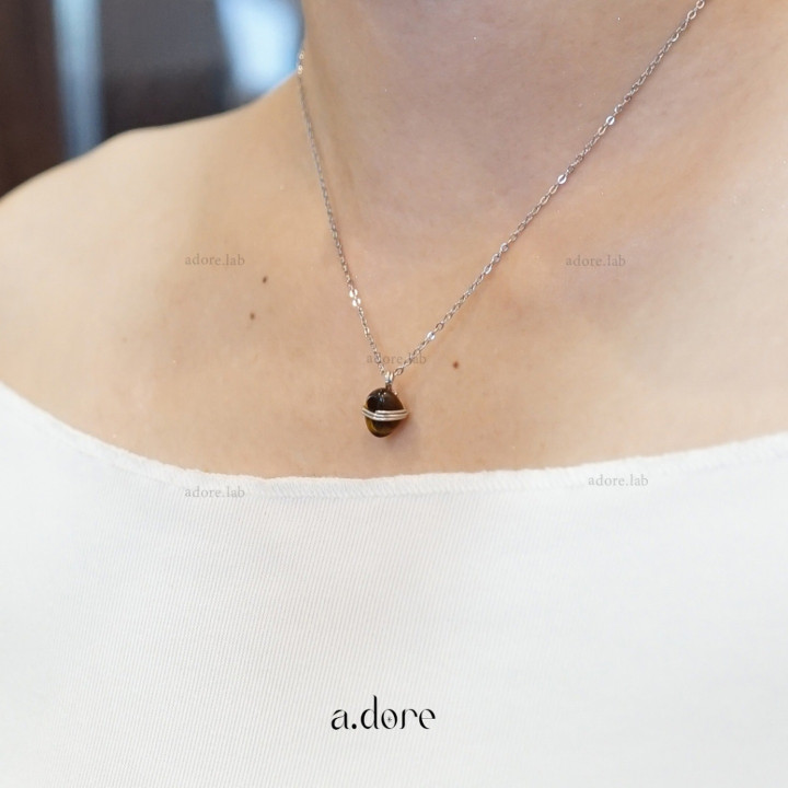 Lucky Tiger's Eye Necklace | Handmade Zodiac Stone Jewelry