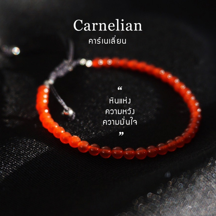 Carnelian Lucky Charm Bracelet | Natural Stone Jewelry