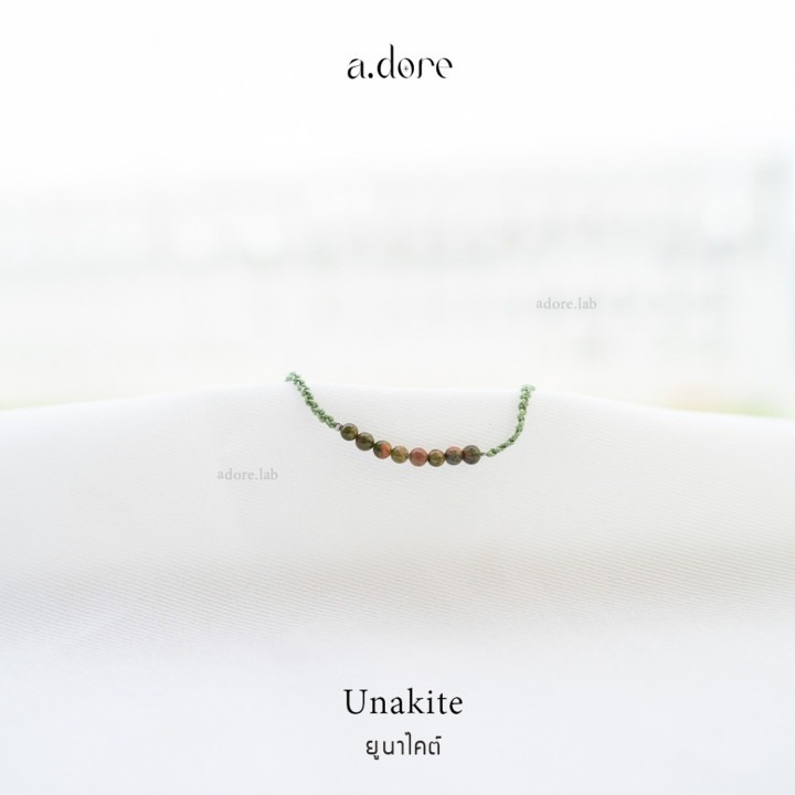 Unakite Bracelet | Natural Stone, Custom Made