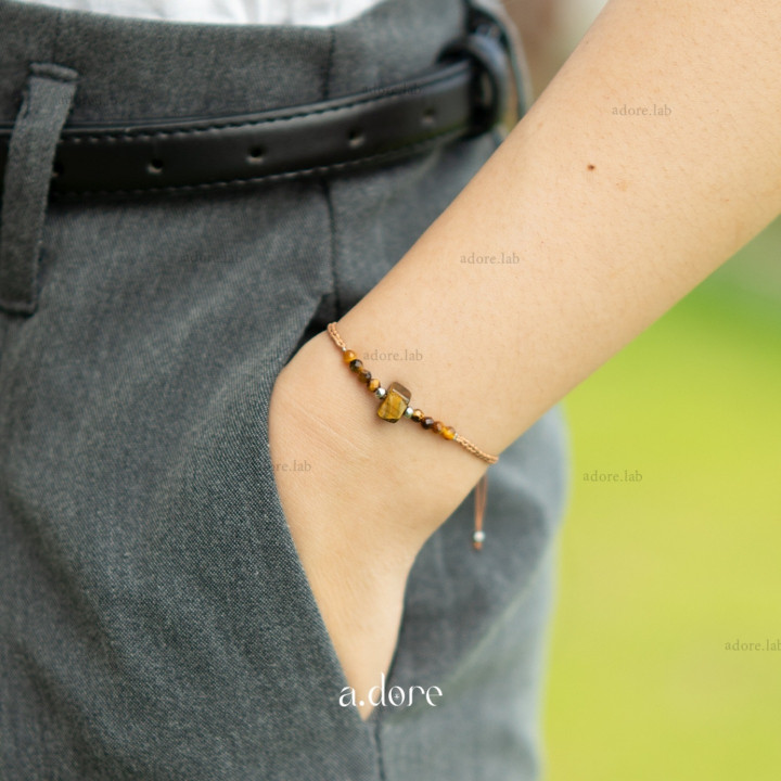 Lucky Tiger's Eye Bracelet - Natural Stone Charm