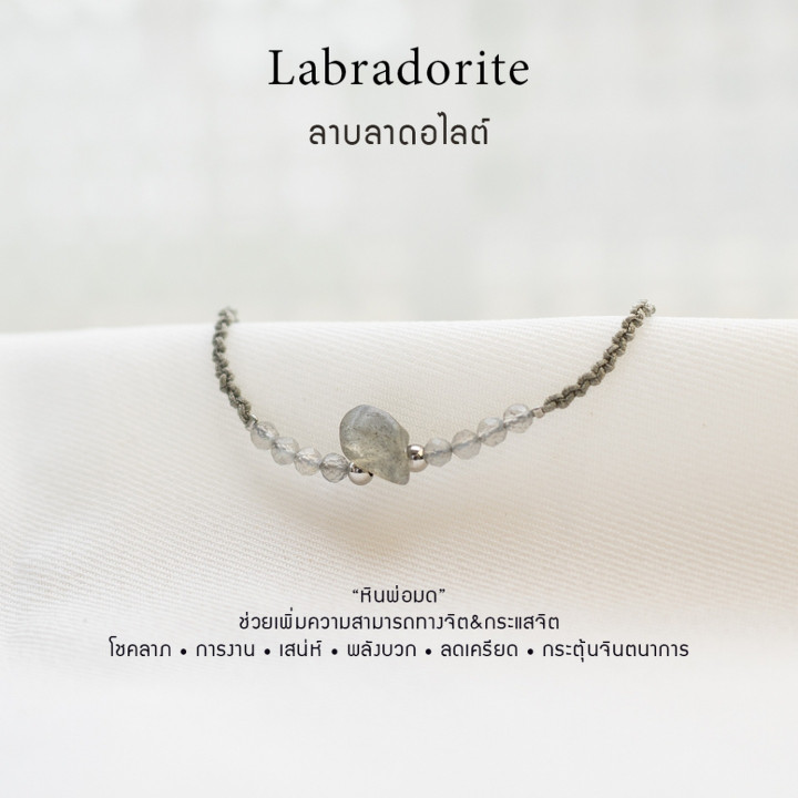 Labradorite Bracelet | Genuine Stone Charm for Luck and Protection