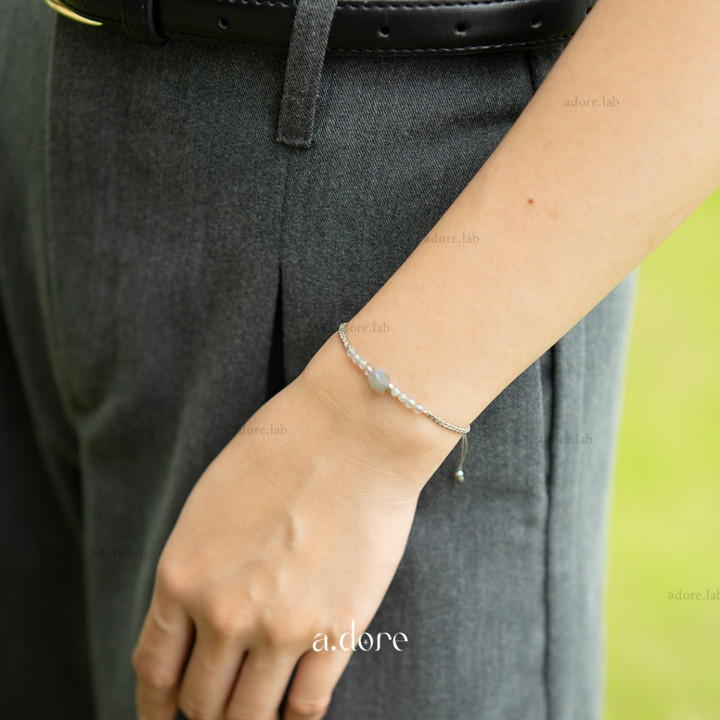 Labradorite Bracelet | Genuine Stone Charm for Luck and Protection