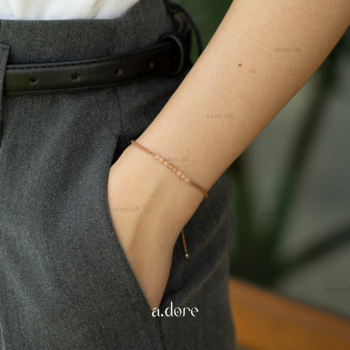 Sonnenstein-Glücksbringer-Armband | Maßgefertigt aus Naturstein