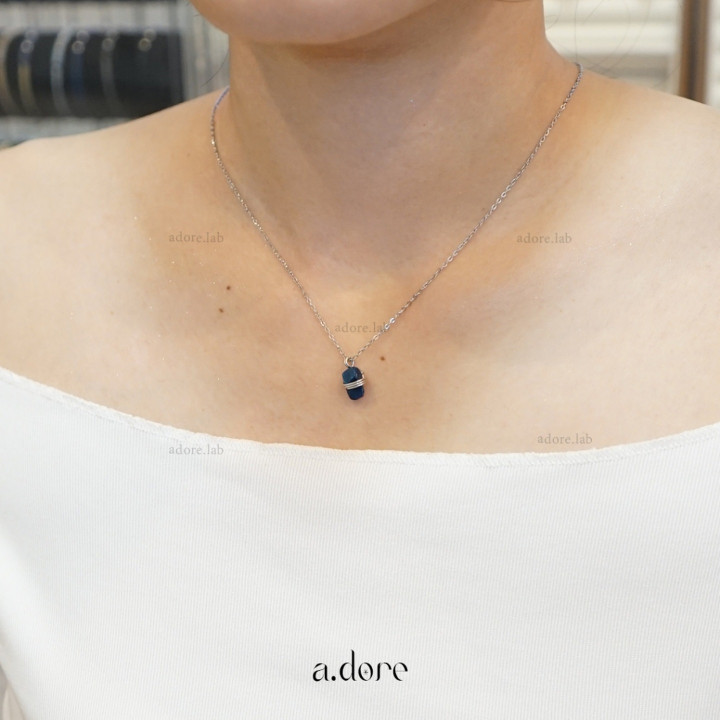 Genuine Apatite Necklace | Handcrafted Lucky Stone Charm