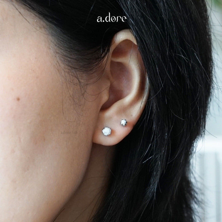 Genuine Howlite Stone Earrings | Stainless Steel, Tarnish-Resistant