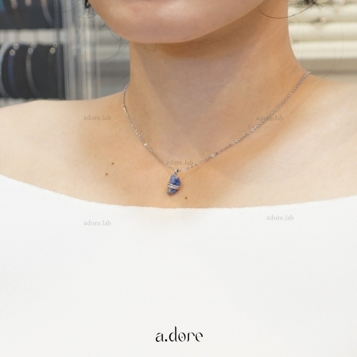 Handmade Sodalite Necklace - Genuine Natural Stone