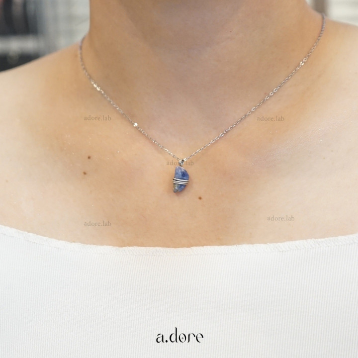 Handmade Sodalite Necklace - Genuine Natural Stone
