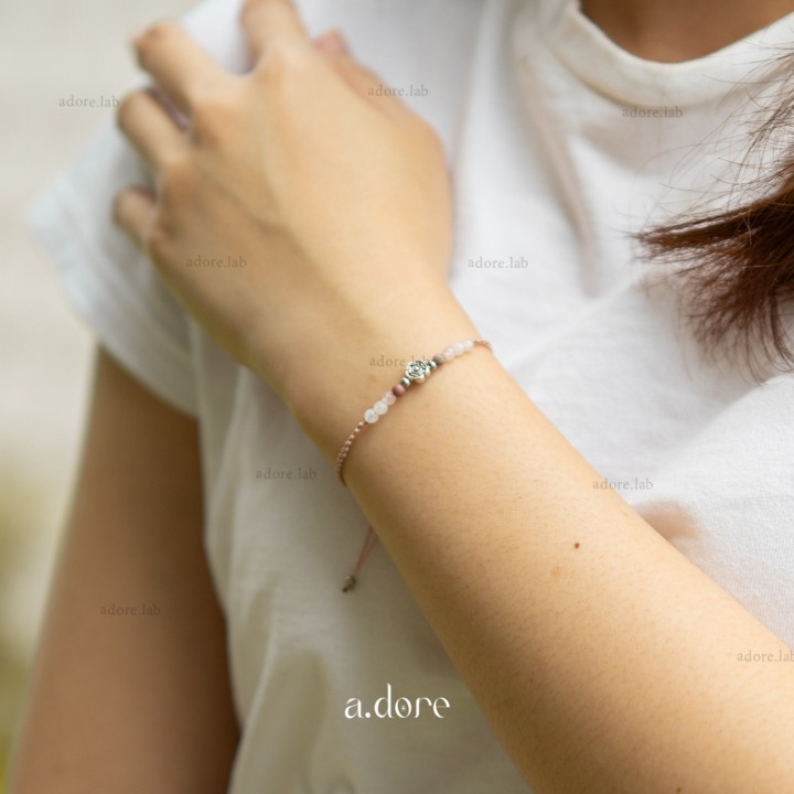 Natural Stone Charm Bracelet - Attract Luck and Beauty